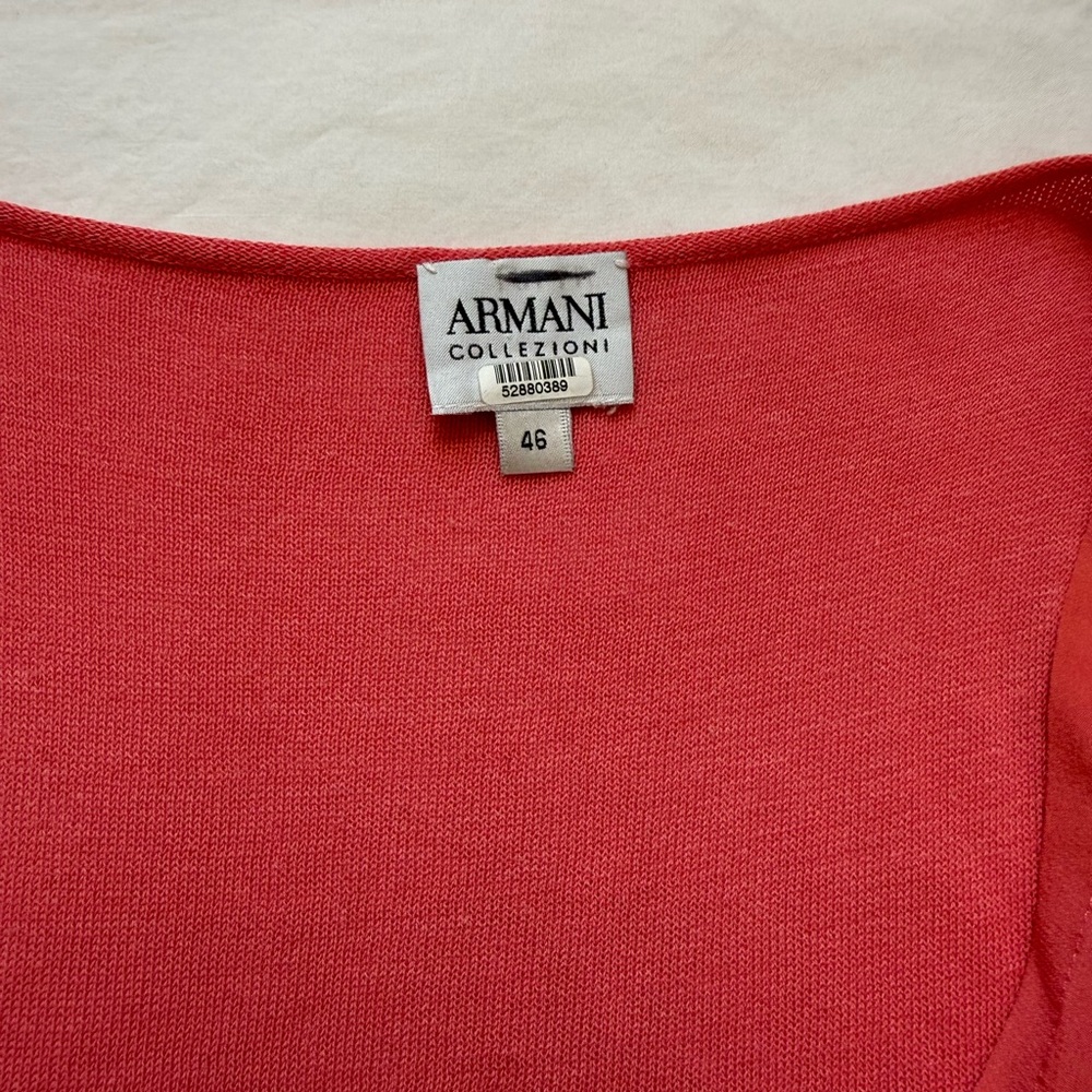 Armani Collezioni Red Blouse